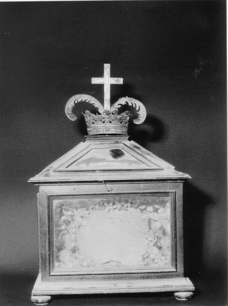 reliquiario a teca - bottega toscana (metà sec. XIX)