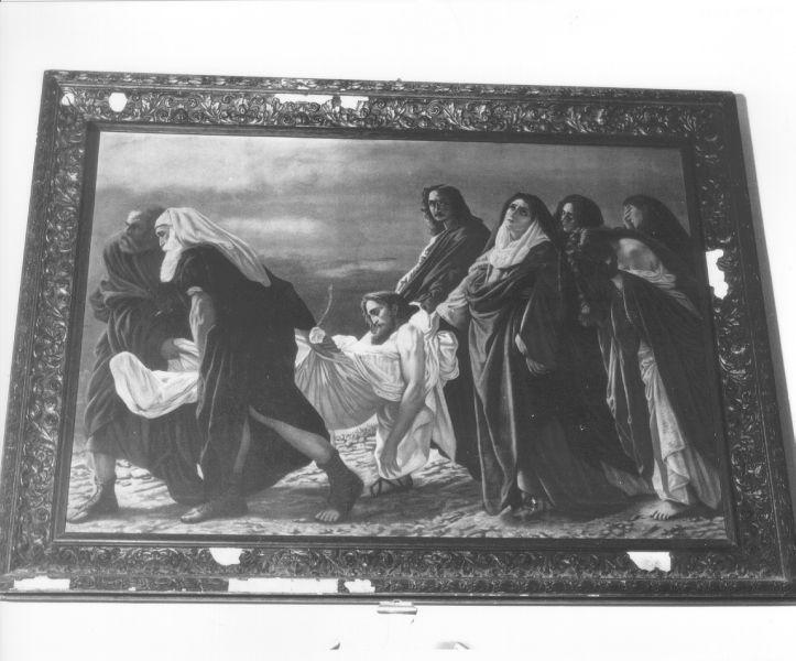 Trasporto del Cristo morto (incisione) - Produzione toscana (fine sec. XIX)