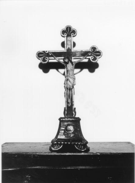 croce da tavolo - bottega toscana (prima metà sec. XIX)