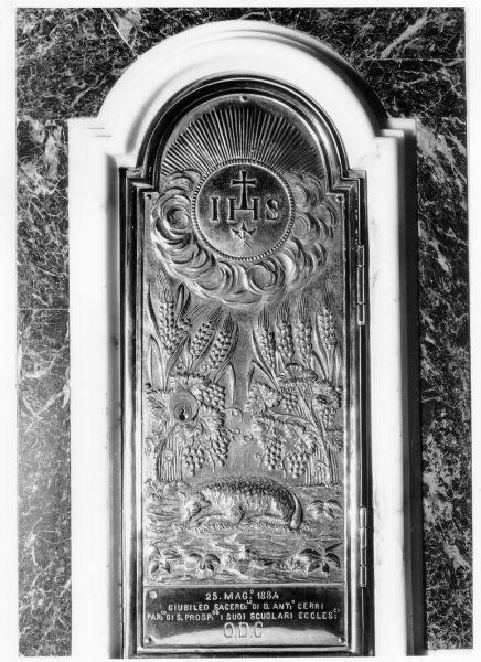 sportello di tabernacolo - ambito italiano (sec. XIX)