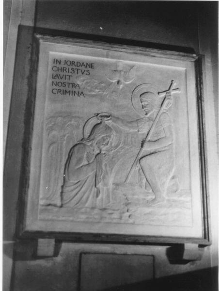 Battesimo di Cristo (rilievo) - bottega toscana (sec. XX)