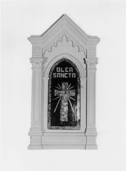 tabernacolo murale - bottega toscana (fine sec. XIX)