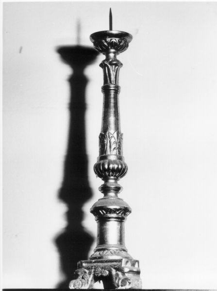 candeliere, serie - bottega toscana (metà sec. XIX)