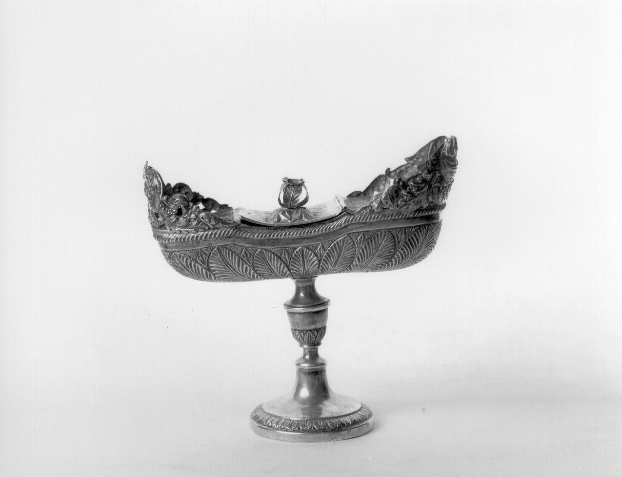 navicella portaincenso - bottega genovese (sec. XIX)