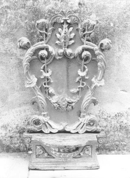 tronetto per esposizione eucaristica - bottega versiliese (sec. XIX)