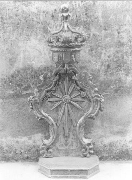 tronetto per esposizione eucaristica - bottega versiliese (sec. XIX)