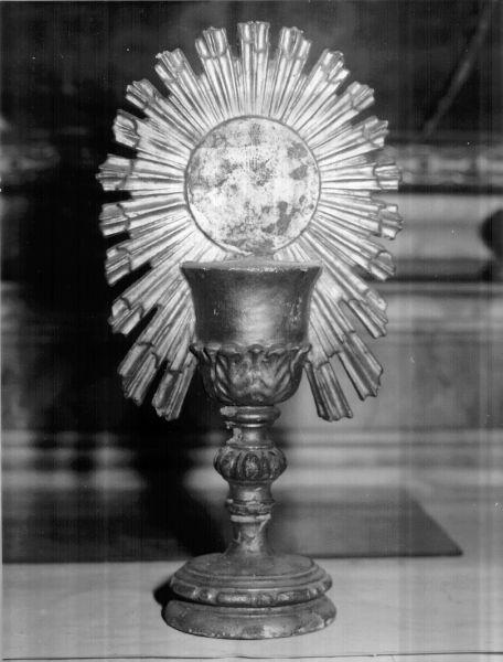 CALICE CON OSTIA RAGGIATA (scultura) - bottega versiliese (sec. XIX)