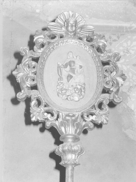 Madonna del Rosario (emblema di confraternita) - bottega versiliese (sec. XIX)