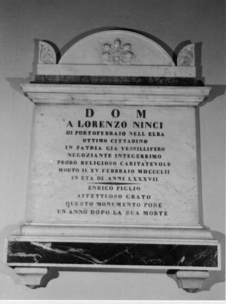 lapide - bottega italiana (sec. XIX)