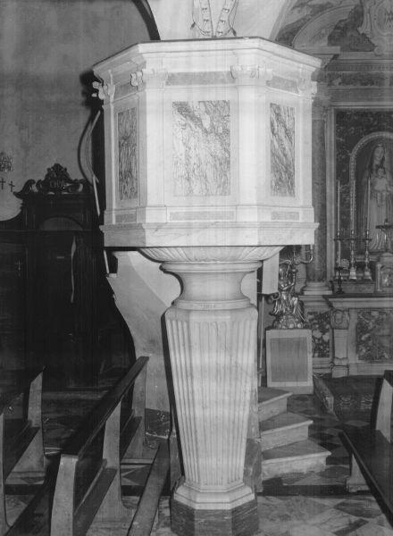 pulpito di Tomagnini Giuseppe (sec. XIX)