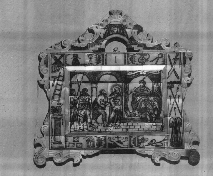 stazioni della via crucis (rilievo) - bottega italiana (sec. XIX)