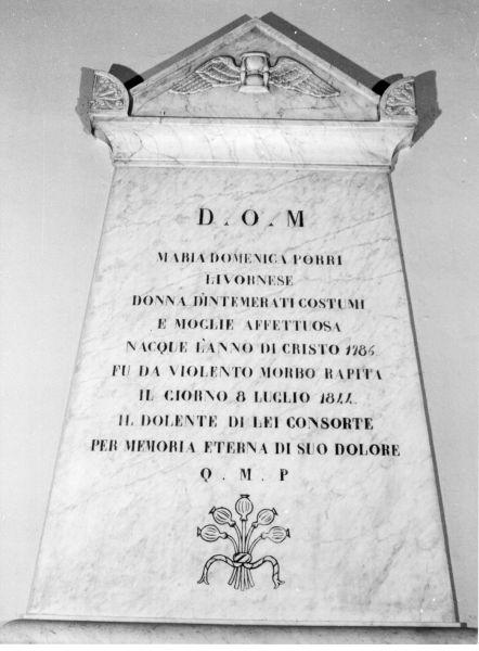 lapide - bottega italiana (sec. XIX)