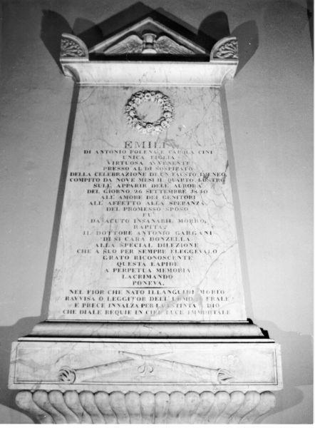 lapide - bottega italiana (sec. XIX)