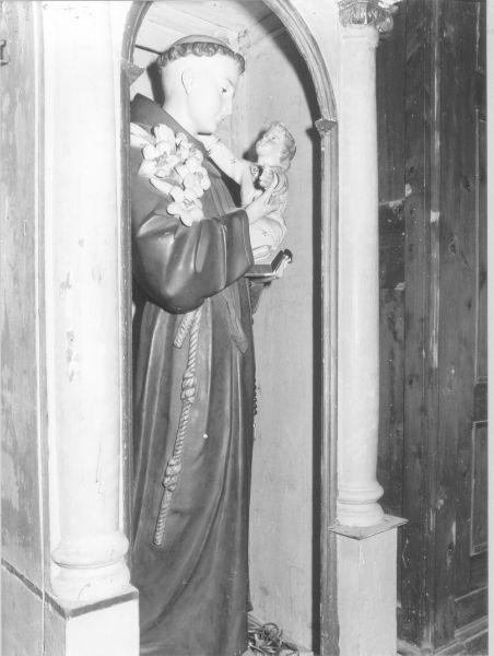 SANT'ANTONIO DA PADOVA CON BAMBINO (statua) - bottega toscana (sec. XX)
