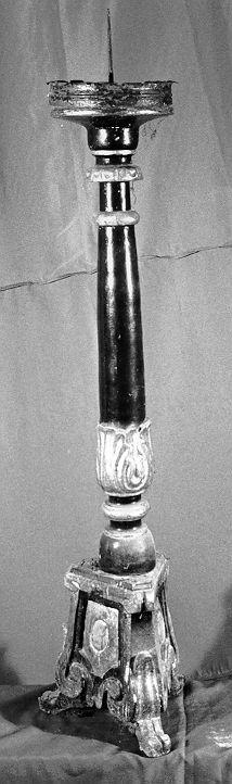 candelabro funebre, serie - ambito lunigianese (sec. XVIII)