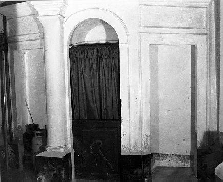 confessionale - ambito lunigianese (sec. XIX)