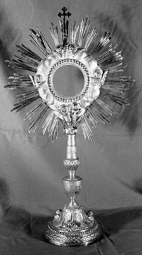 ostensorio - ambito lunigianese (secc. XVIII/ XIX)