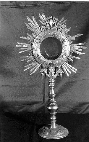 ostensorio - ambito lunigianese (secc. XVIII/ XIX)