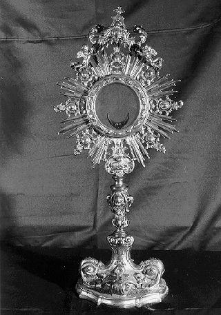 ostensorio - ambito lunigianese (sec. XVIII)