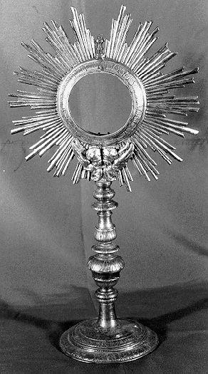 ostensorio - ambito lunigianese (sec. XVIII)