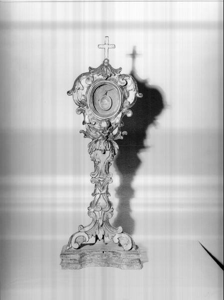 reliquiario - a ostensorio - ambito toscano (sec. XVIII)