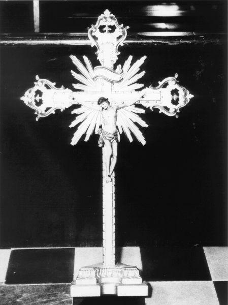 croce da tavolo - bottega toscana (inizio sec. XIX)