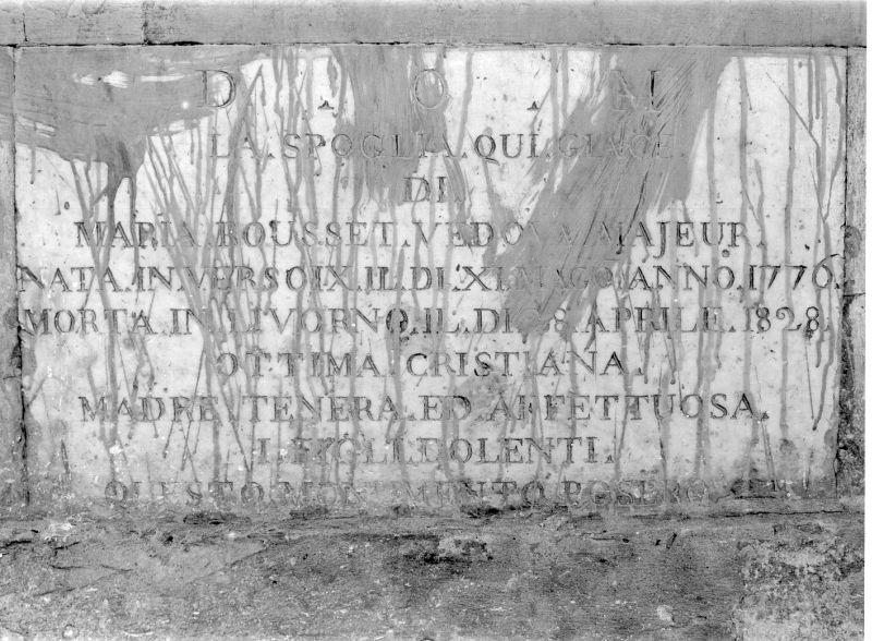 lapide - bottega italiana (sec. XIX)