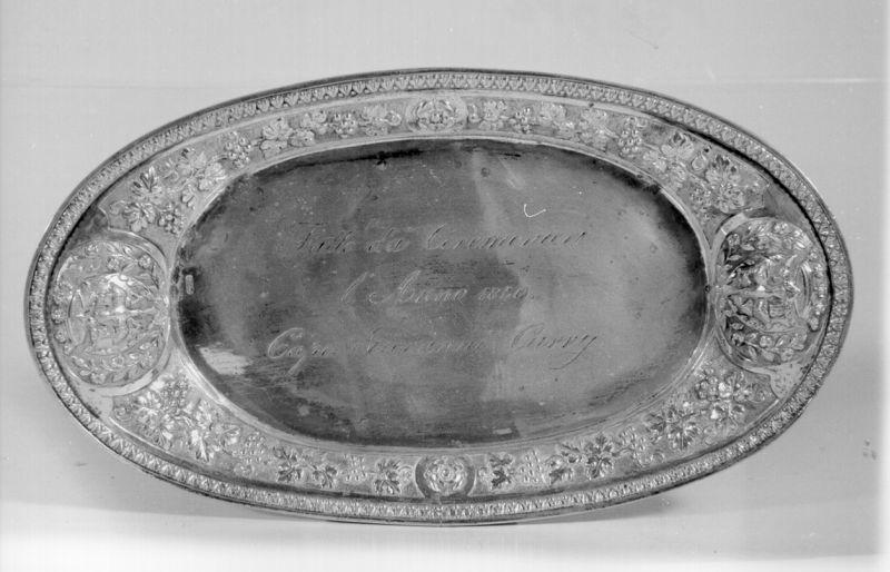 vassoio - bottega italiana (sec. XIX)