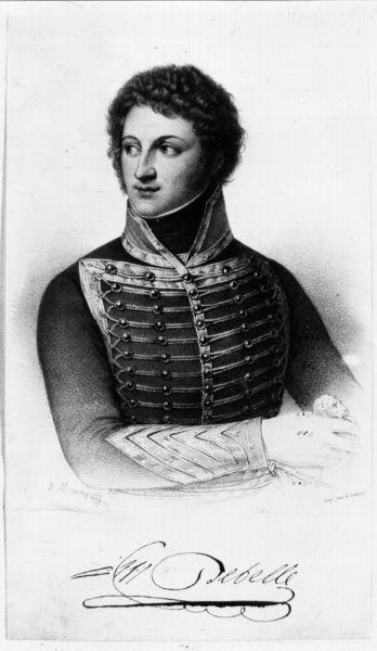 Francesco Giuseppe Debelle Generale di Divisione, ritratto d'uomo (stampa) di Maurin Nicolas Eustache (secondo quarto sec. XIX)