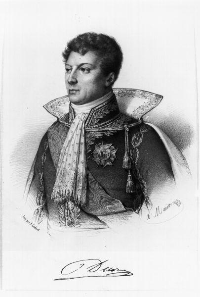 Geraudo Cristoforo Michele Duroc, ritratto d'uomo (stampa) di Maurin Nicolas Eustache (secondo quarto sec. XIX)