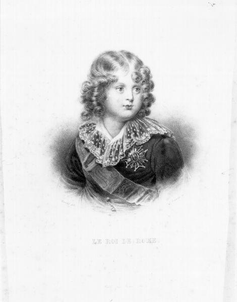 Le roi de Rome, ritratto di bambino (stampa) di Marckl Louis, Lecompte (secondo quarto sec. XIX)