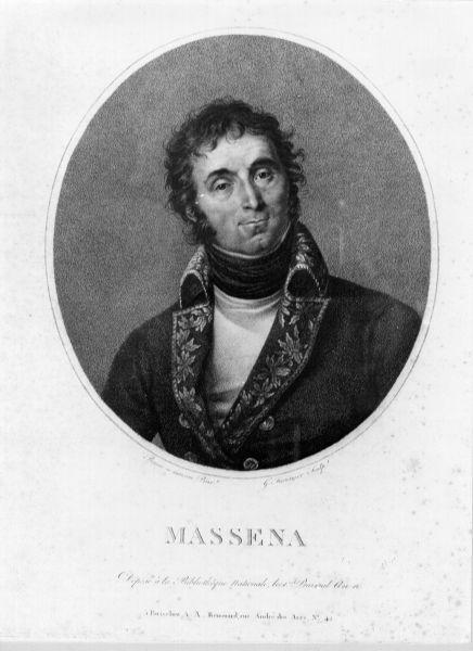 Massena, ritratto d'uomo (stampa) di Prosinger G (sec. XIX)