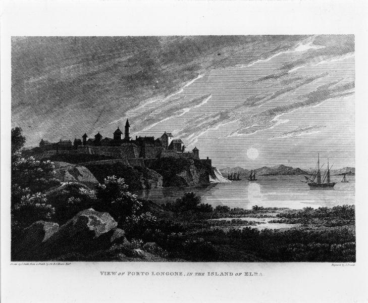 View of the Porto Longone, in the Island of Elba, veduta dell'Isola d'Elba (stampa) di Hoare Richard Colt, Smith John Warwick (secc. XVIII/ XIX)