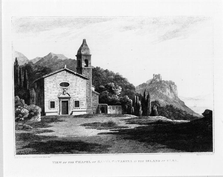 View of the Chapel of Santa Catarina in the Island of Elba, veduta dell'Isola d'Elba (stampa) di Hoare Richard Colt, Smith John Warwick, Byrne Letitia (secc. XVIII/ XIX)