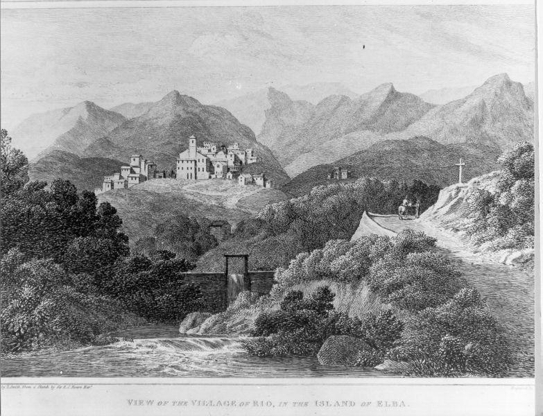 View of the Village of Rio, in the Island of Elba, veduta dell'Isola d'Elba (stampa) di Hoare Richard Colt, Smith John Warwick (secc. XVIII/ XIX)