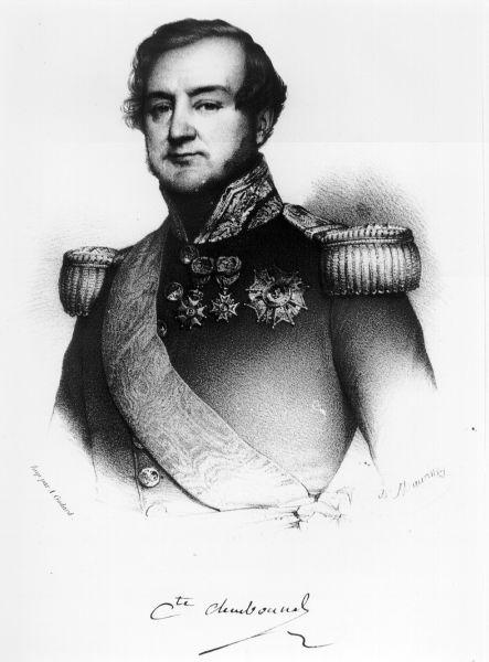 Giuseppe Claudio Margherita Charbonnel I° Generale di Divisione, ritratto d'uomo (stampa) di Maurin Nicolas Eustache (secondo quarto sec. XIX)