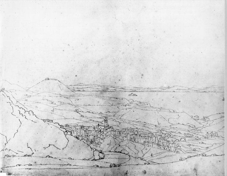 Veduta di Rio Elba, paesaggio (disegno) di Gherardi Giuseppe (sec. XIX)