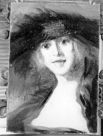 ritratto di donna (dipinto) di Tallone Cesare (secc. XIX/ XX)