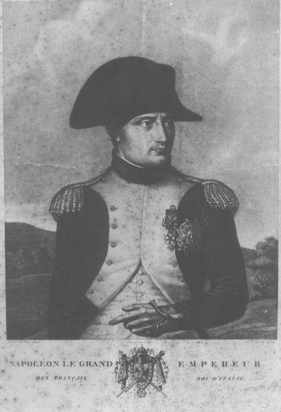 Napoléon le Grand Empereur/ des francais Roi d'Italie, ritratto d'uomo (stampa) di Lefevre Robert Jacques François Faust, Gregorius Albert Jakob Frans, Ruotte Louis Charles (primo quarto sec. XIX)