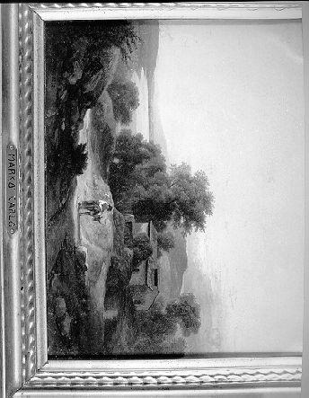 MULINO SULLE VICINANZE / MONTALERA (dipinto) di Markò Karoly (sec. XIX)