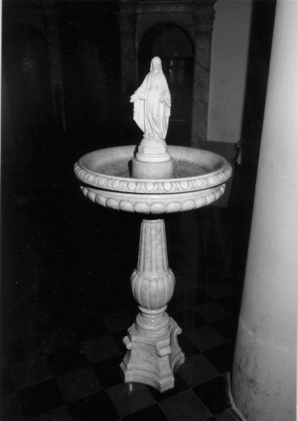 acquasantiera - a fusto - bottega toscana (sec. XVIII)