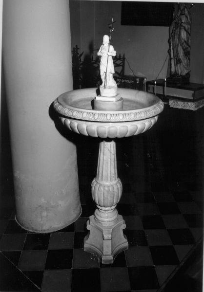 acquasantiera - a fusto - bottega toscana (sec. XVIII)