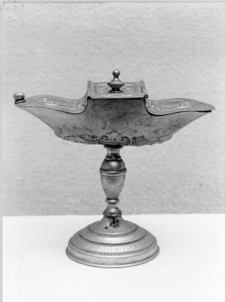 navicella portaincenso - bottega lucchese (sec. XIX)