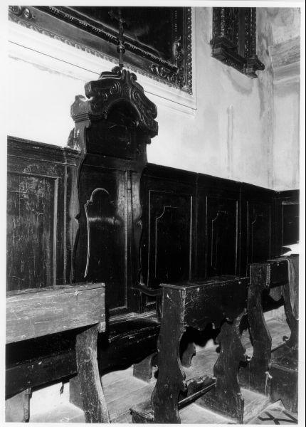 stalli del coro - ambito lunigianese (sec. XIX)