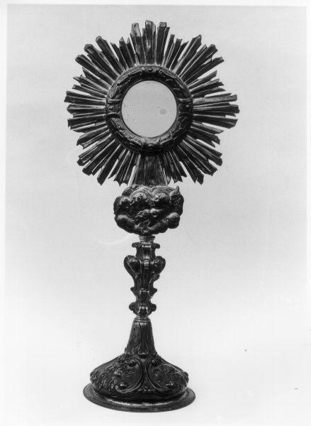 ostensorio - a raggiera - bottega genovese (sec. XVIII)