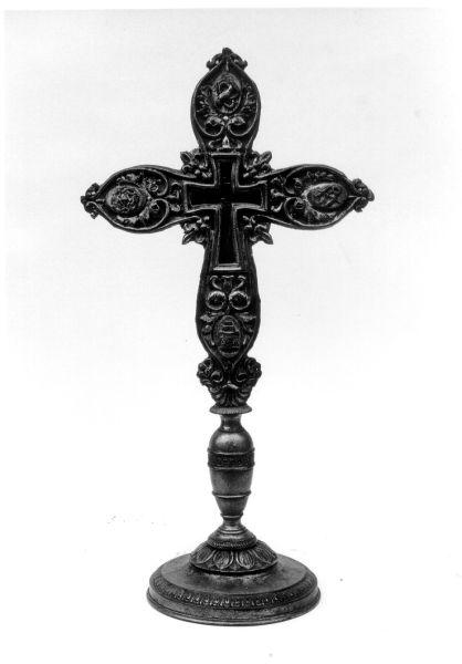 reliquiario - a croce - bottega italiana (secc. XIX/ XX)