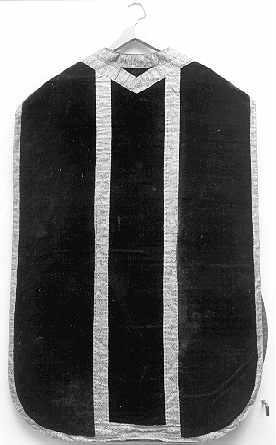 paramento liturgico - in terzo - manifattura italiana (sec. XVIII)