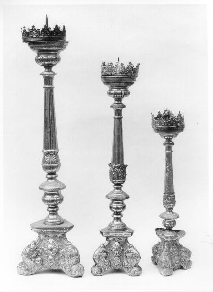 candeliere, serie - bottega italiana (sec. XIX)