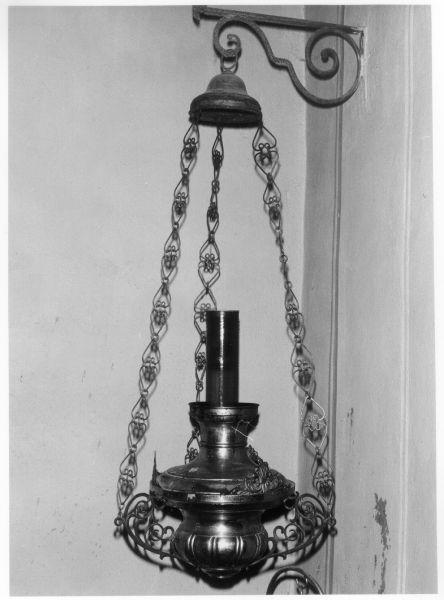 lampada pensile - bottega italiana (secc. XIX/ XX)