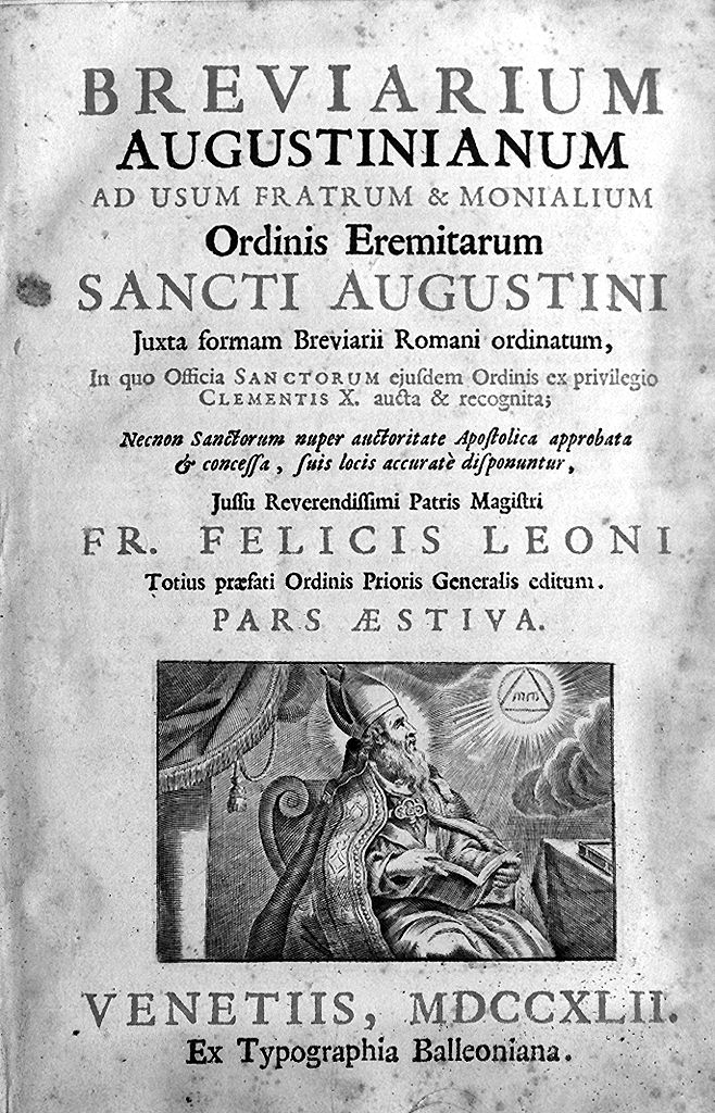 David come salmista e sant'Agostino medita sul mistero della Trinità (stampa, serie) di Piccini Elisabetto detta Suor Isabella (sec. XVIII)